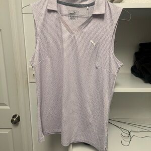 Puma Women's Lavender Sleeveless Tank Top